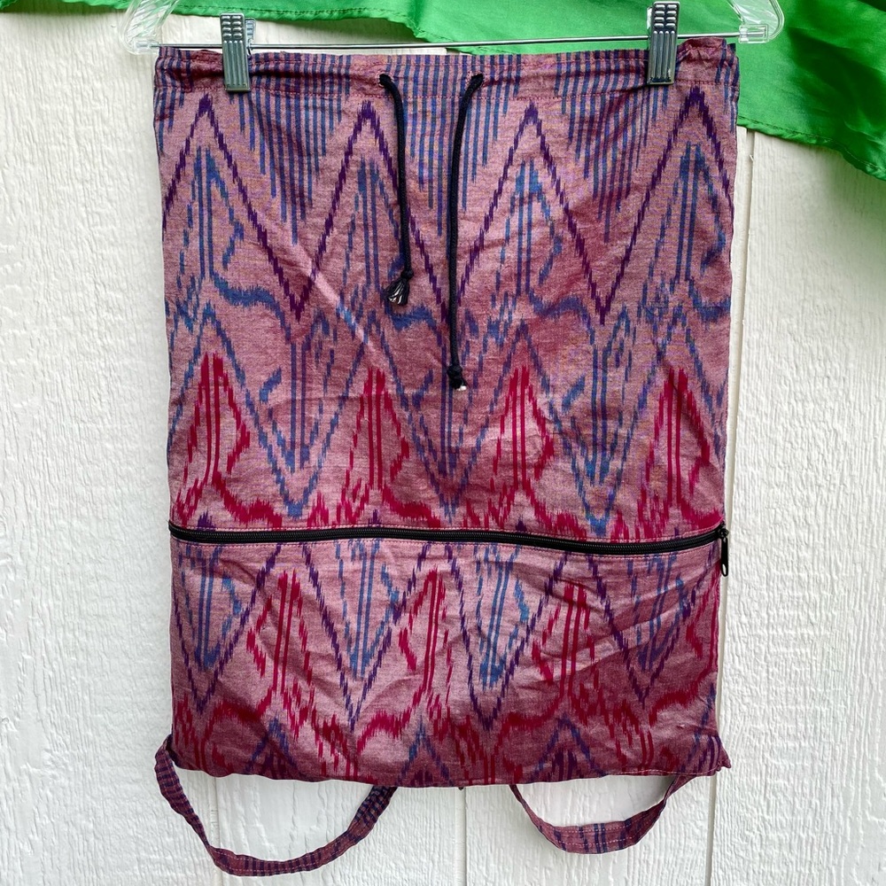 Balinese one of a kind Hand Woven Backpack